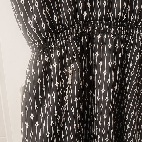 Peacocks summer dress used, black and white, size 4XL