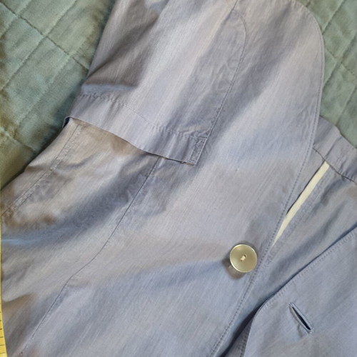 Uniqlo summer cotton blazer size XS with thin stripe and 3/4 sleeves like new
