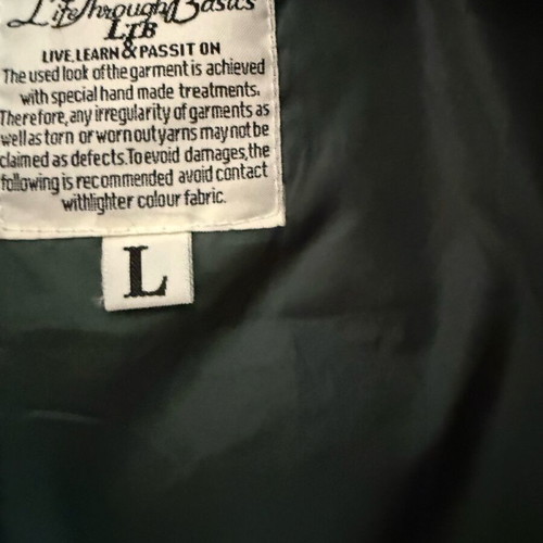 Ltb jacket green cypress like new straight cut