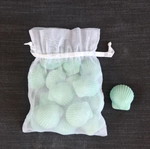 Pouch with 17 Handmade Shell-Shaped Aromatic Soaps new