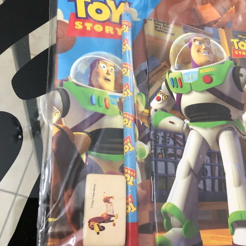 Toy Story school set Buzz with 2 small notebooks, pencil, ruler, eraser new