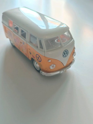 Volkswagen collectible miniature in hippie style like new