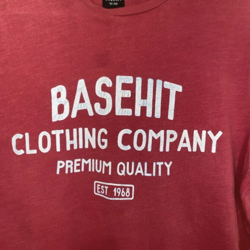 Basehit men's t-shirt used, size M, light red