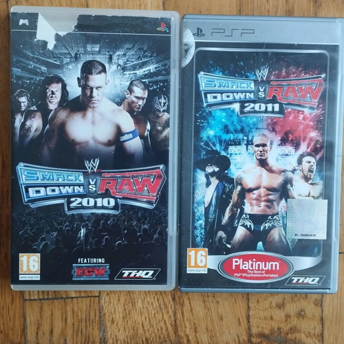 PSP Smack Down VS Raw 2010 and 2011 used game pack