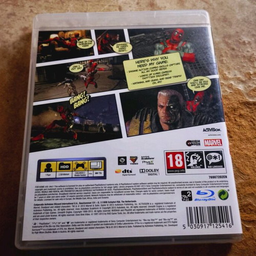 Deadpool PS3 used, complete and functional