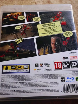 Deadpool PS3 used, complete and functional