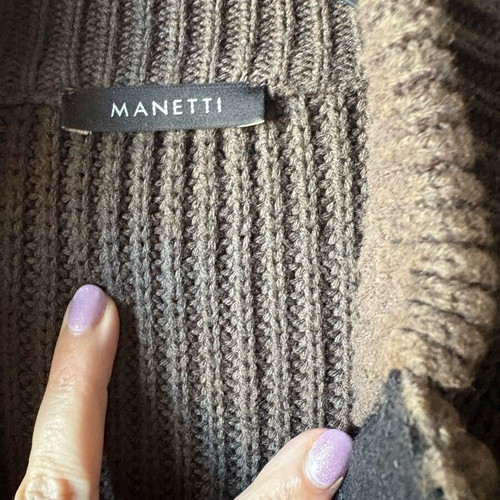 Manetti men's cardigan XL like new, brown