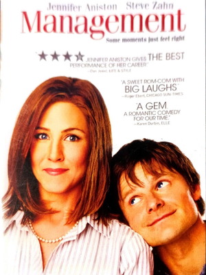 Management DVD used, comedy movie with Jennifer Aniston and Steve Zahn