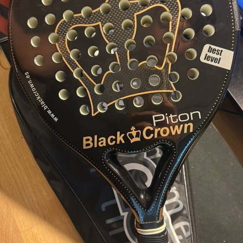 Padel Black Crown Piton racket like new with case