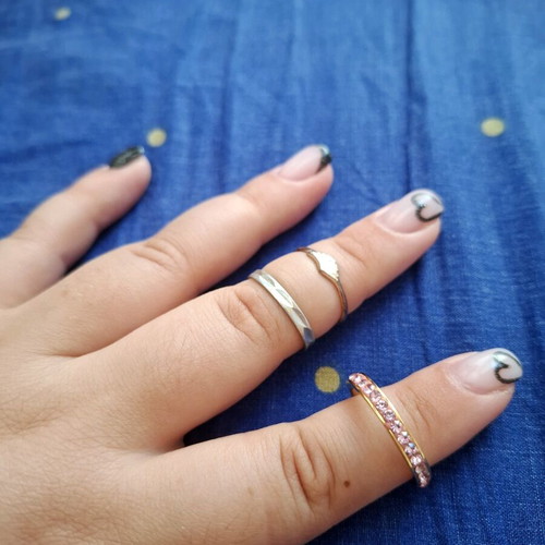 Rings used, various sizes, multicolored