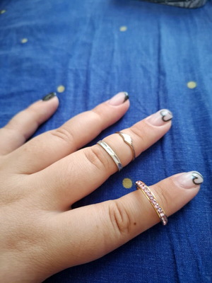 Rings used, various sizes, multicolored