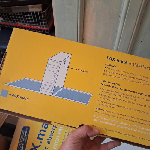 Akasa PAX.mate acoustic absorption mats new for PC case noise reduction