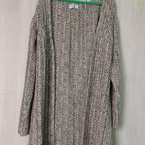 BSB Long Knitted Cardigan like new, grey-gold