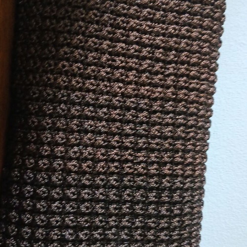 Handbag like new, brown with embroidered design