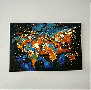 Πίνακας ζωγραφικής "colorful map"
