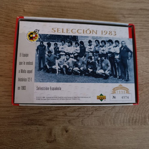 Upper Deck limited edition set used with Selección espanola 1998 cards