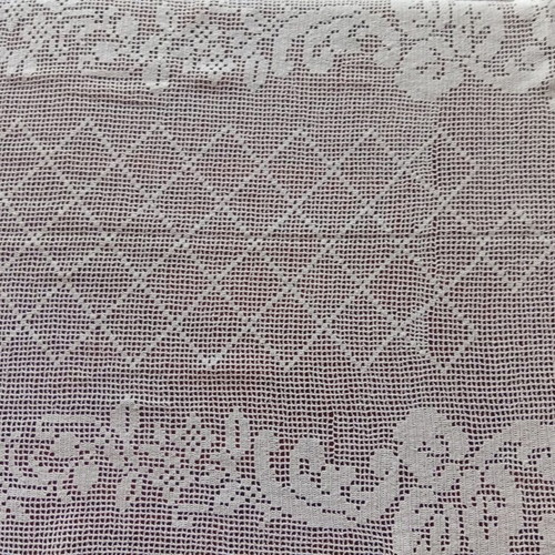 Large handmade crochet table runner, 70cm x 1.5m