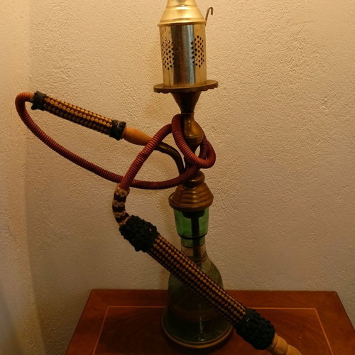 Hookah used with green glass, old style