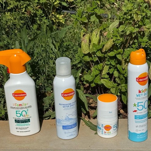 Carroten skincare set new, 4 sealed products with SPF 50+
