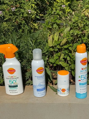 Carroten skincare set new, 4 sealed products with SPF 50+