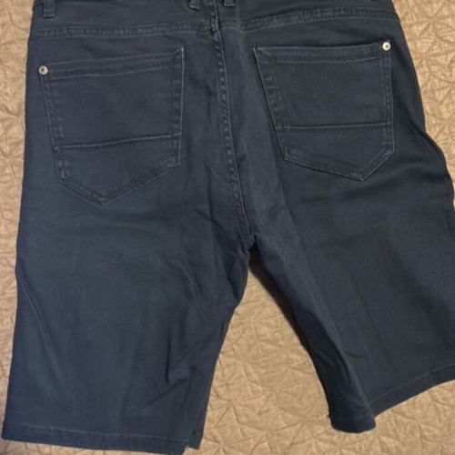 Sfera Men's Cotton Bermuda Shorts like new, blue, size M