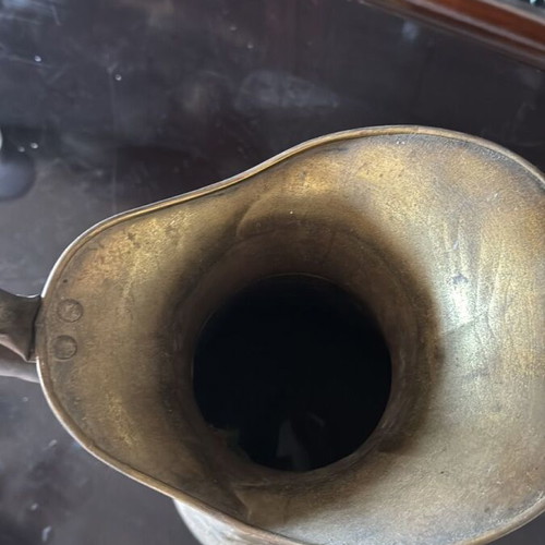 German handmade bronze decorative vase used, 60 cm height