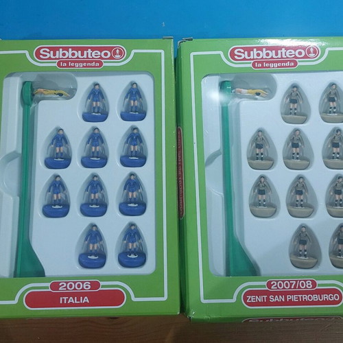 Subbuteo pack of 2 teams Italia and Zenit like new