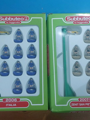 Subbuteo pack of 2 teams Italia and Zenit like new