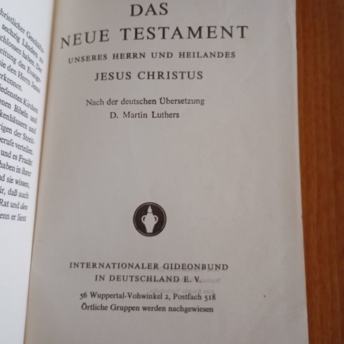 New Testament Psalms like new, German