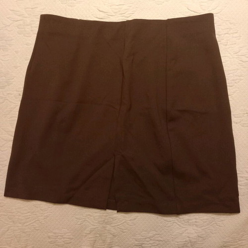 Stradivarius skirt like new, brown, elastic with drawstring, size XL