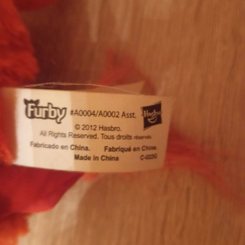 Furby 2012 collectible used, orange, working with speech and eye movement