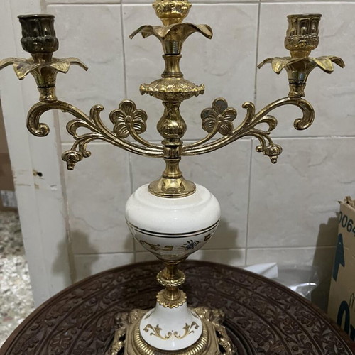 Vintage candlestick 3 arms used