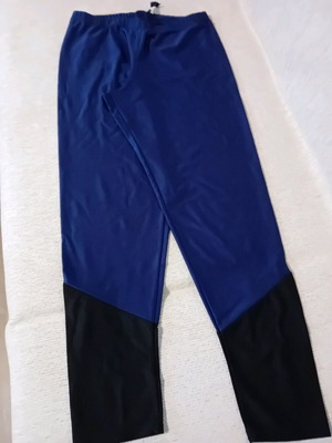 Women's leggings new blue and black Creaciones Selene size M