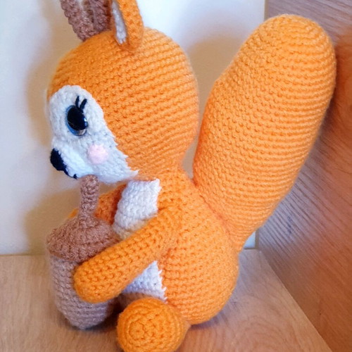 Amigurumi Squirrel Doll knitted handmade new