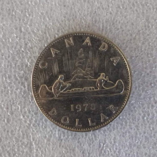 Canada 1978 1 Dollar nickel coin (AD-5)