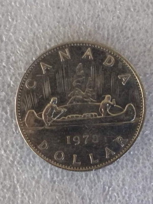 Canada 1978 1 Dollar nickel coin (AD-5)
