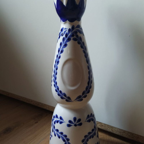Clase Azul tequila bottle used, authentic Mexican porcelain 750ml