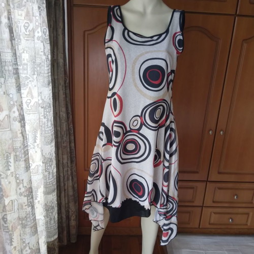 Jean Chancel sleeveless dress with open back new size M