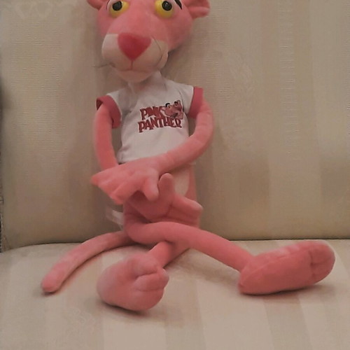 Pink Panther plush toy new, height 55 cm
