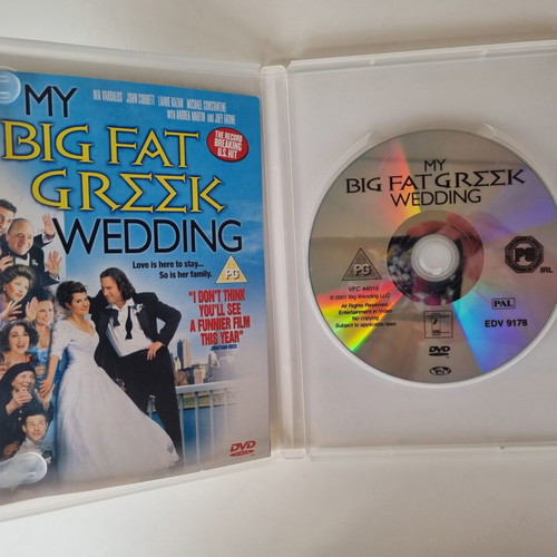 My Big Fat Greek Wedding DVD, comedy romance, subbed