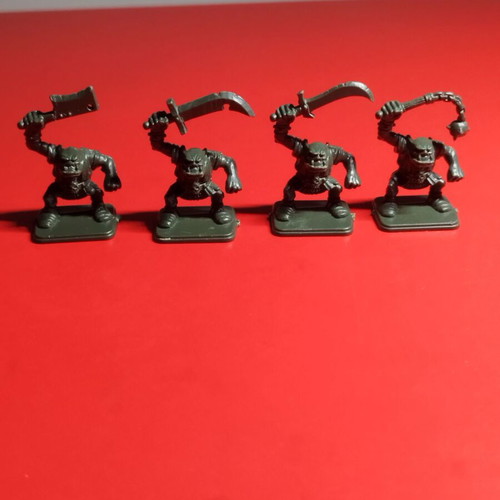 Hero Quest Orc Figures used, lot of 4