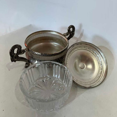 Vintage Italian Silver-Plated Fondue Pot Guido Galbiati 1950s used