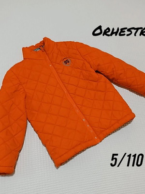 Orchestra quilted jacket like new, orange, size 5/110