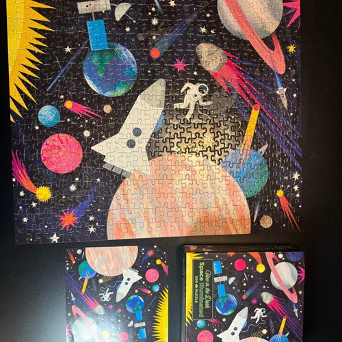Glow in the Dark Space Puzzle 500 Pieces Like New