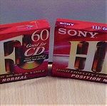  Sony HF 60 δύο παλιές κασέτες ήχου