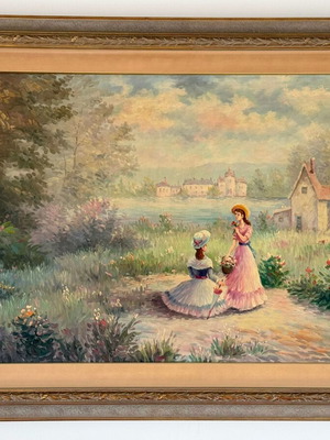 Ponthier painting used 88.5x58.5cm with frame