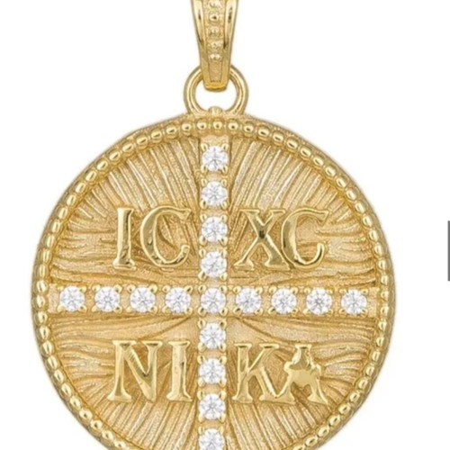 Konstantinato pendant K14 with zircon, new