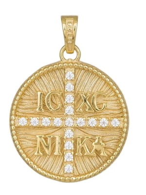 Konstantinato pendant K14 with zircon, new