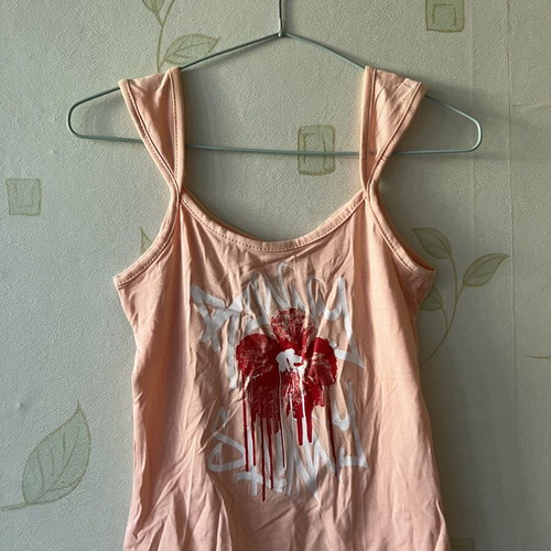 A-Style women's tank top with Hawaiian flower print, new, size S