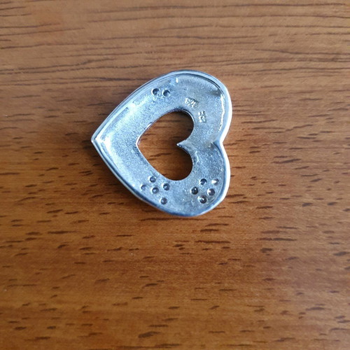 925 Silver Jewelry with Heart Pendant like new